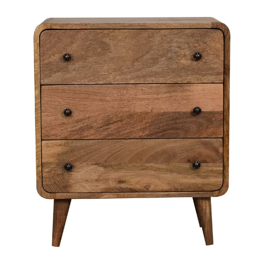 Mini Curved Oak Chest