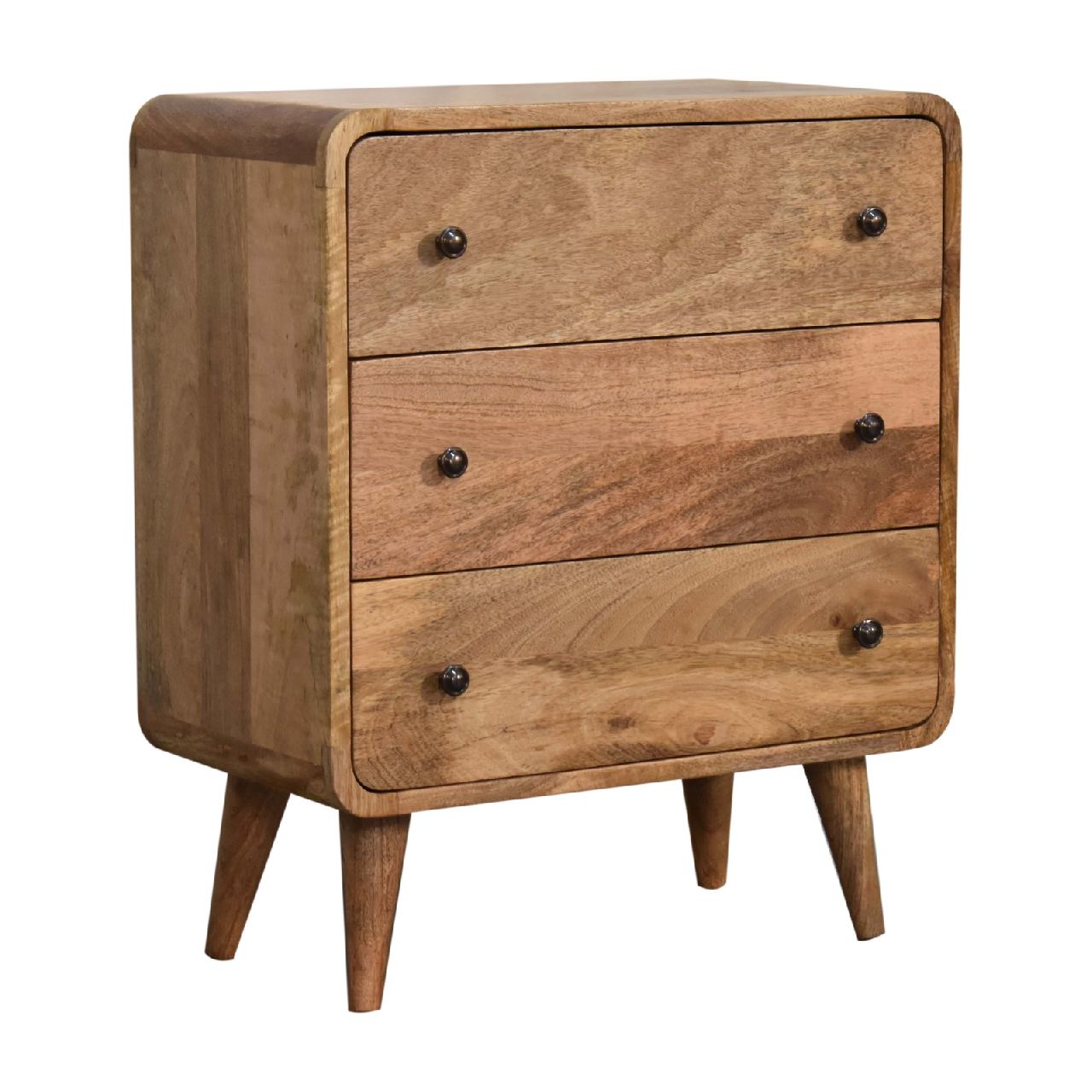 Mini Curved Oak Chest