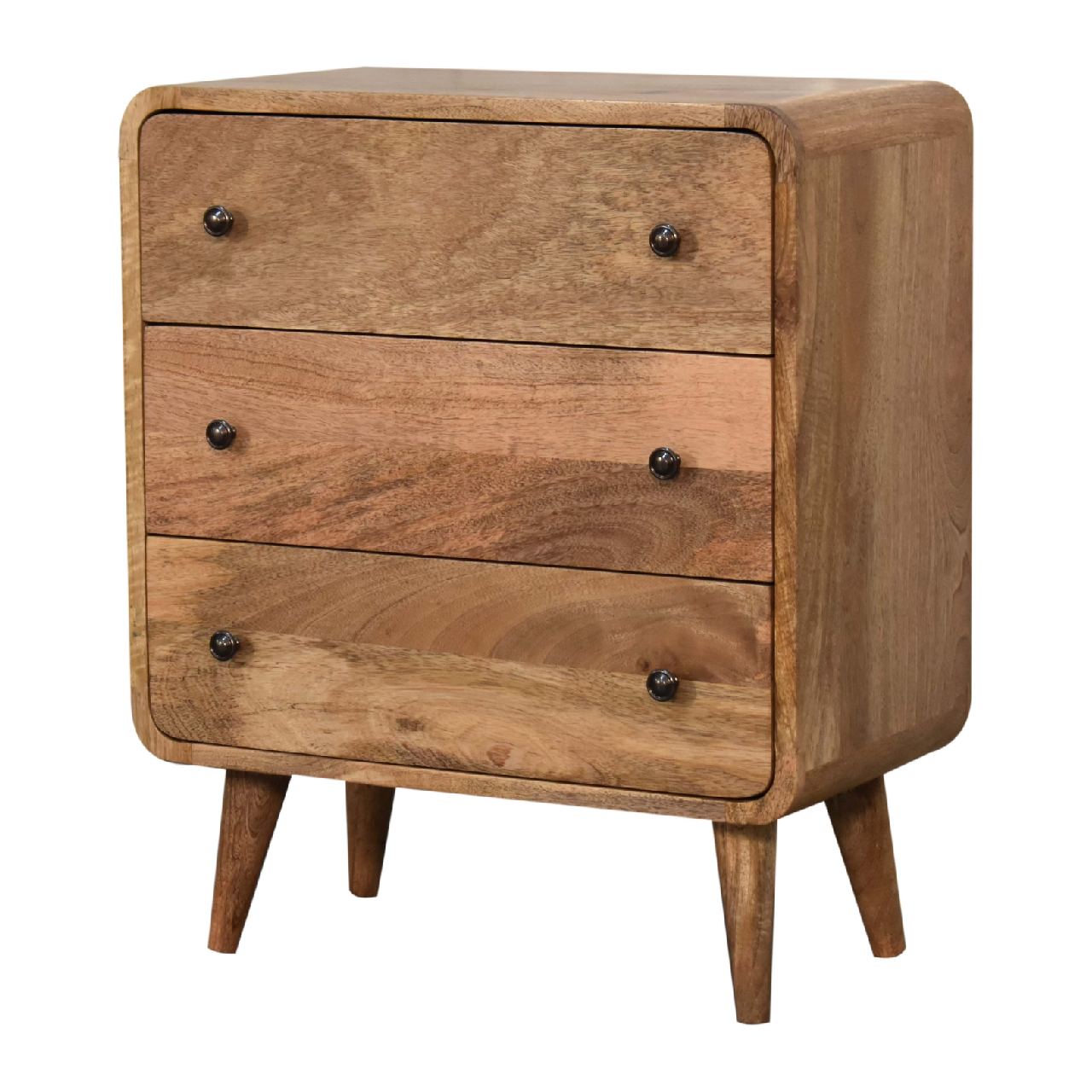 Mini Curved Oak Chest