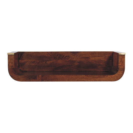 Indira Chestnut Floating Shelf