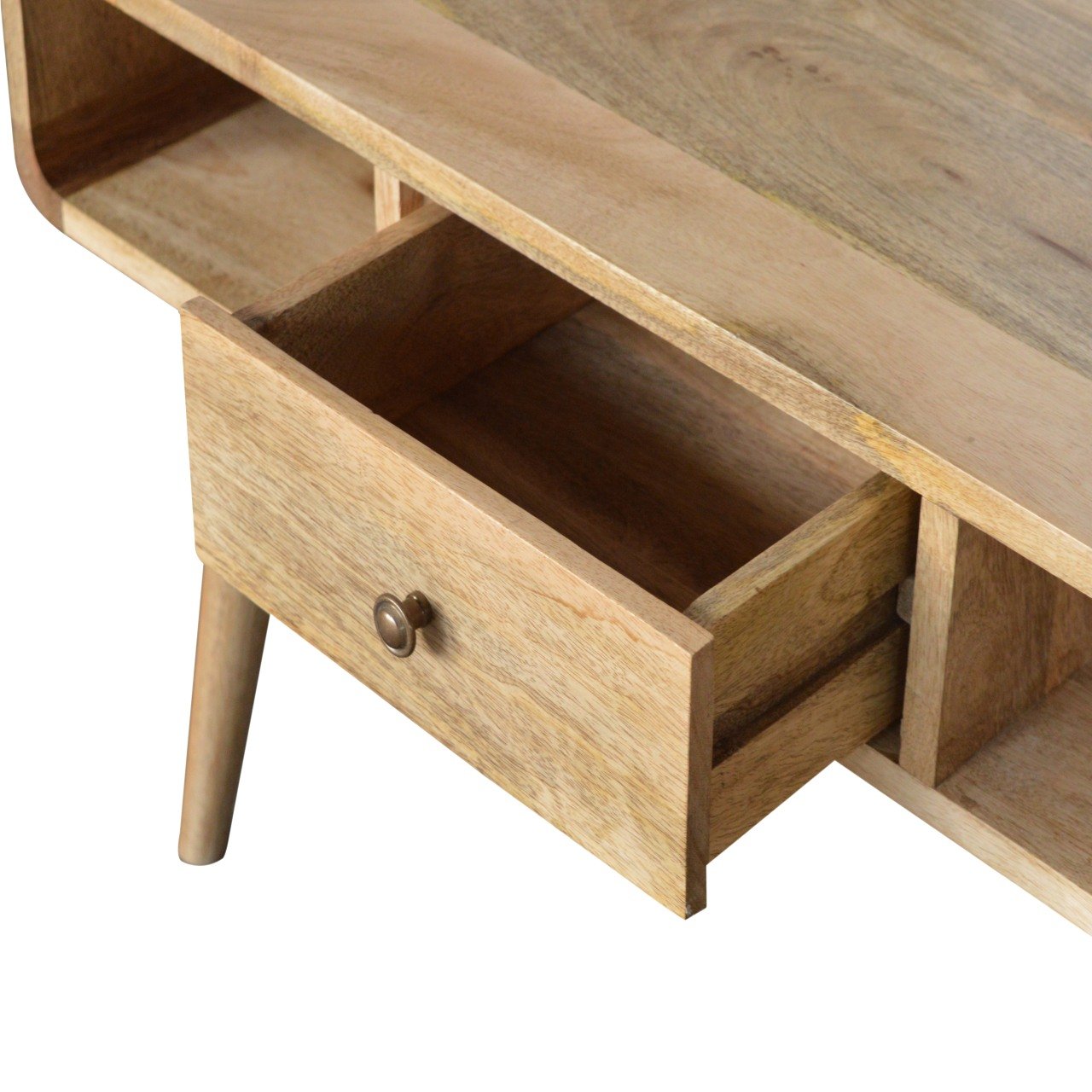 Curved Oak Coffee Table